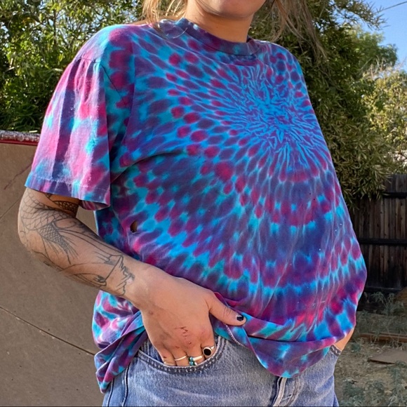 Vintage oversized tie die t-shirt - Picture 4 of 4